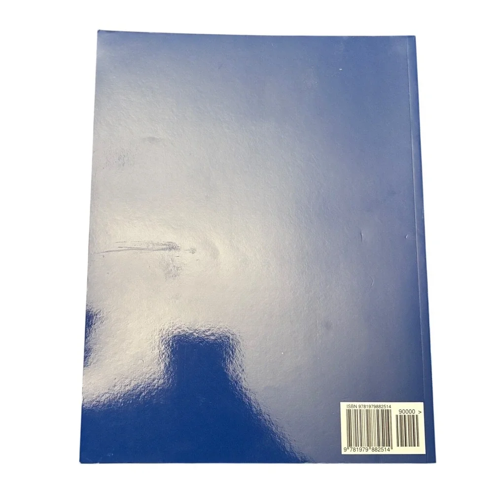 Positive Affirmation Notebook Kids Journal Space Moon Rocket Blue Softcover